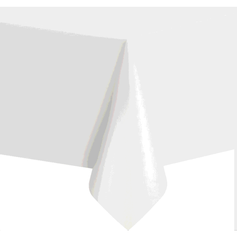 Парти покривка бяла - 274 x 137 cm