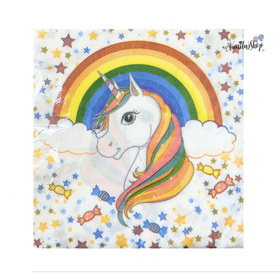 Парти салфетки Еднорог (Unicorn) - 20 броя