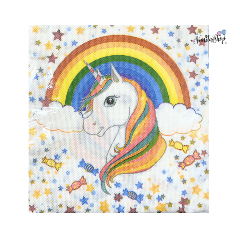 Парти салфетки Еднорог (Unicorn) - 20 броя