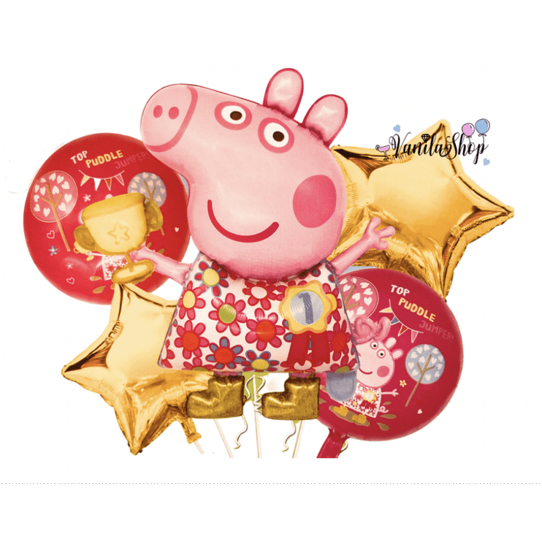 Сет Балони  Пепа Пиг " Peppa Pig"  - 5 броя