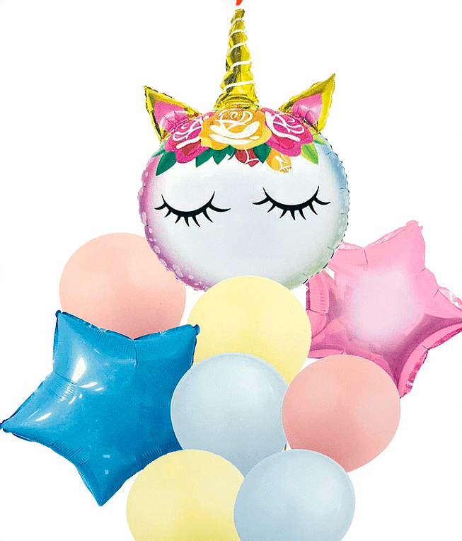 Сет от 9 балона" Еднорог"(Unicorn)