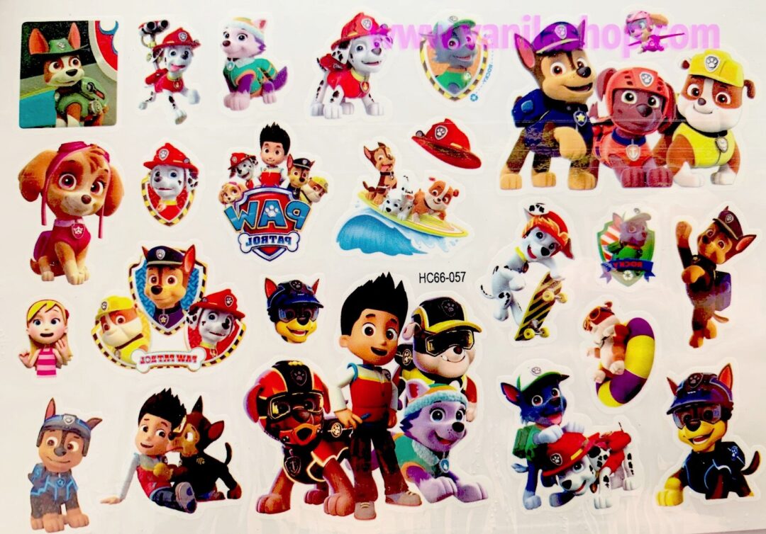 Татуировки временни Пес Патул (Paw Patrol) - 24 броя на лист