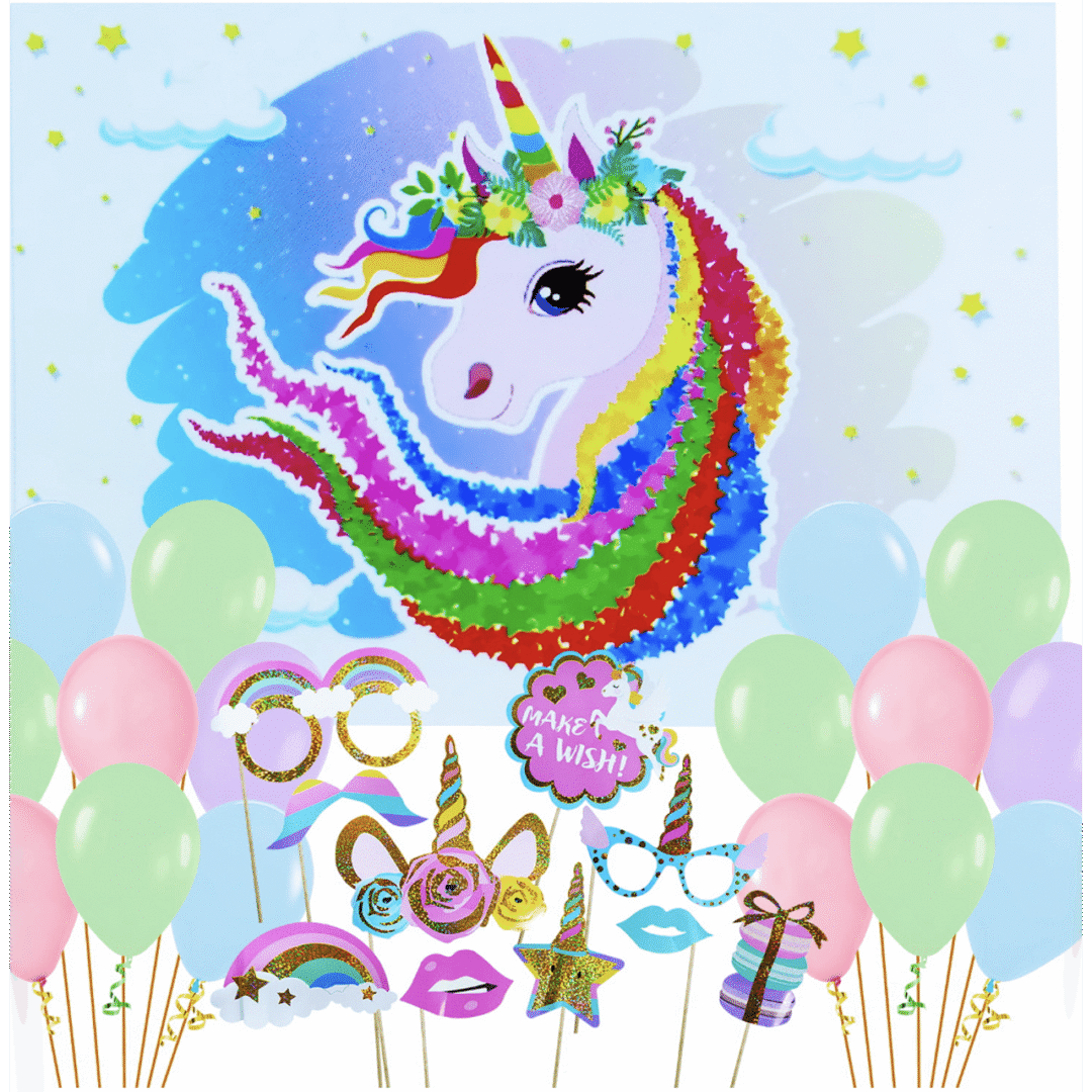 Забавен Парти Комплект - "Еднорог" (Unicorn) - 31 броя