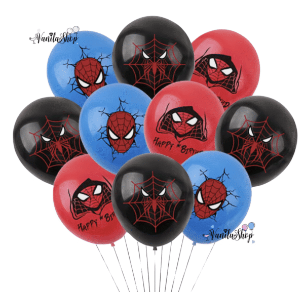 Комплект Балони Спайдърмен (Spiderman) - 10 броя
