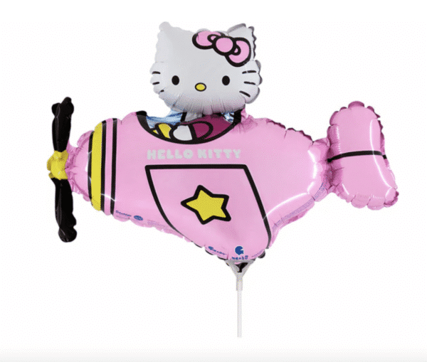 Балон Кити "Hello Kitty" - фолио - 35 см + пръчка