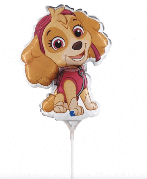Балон Пес Патрул (Paw Patrol) SKYE - Скай - фолио 35 см + пръчка