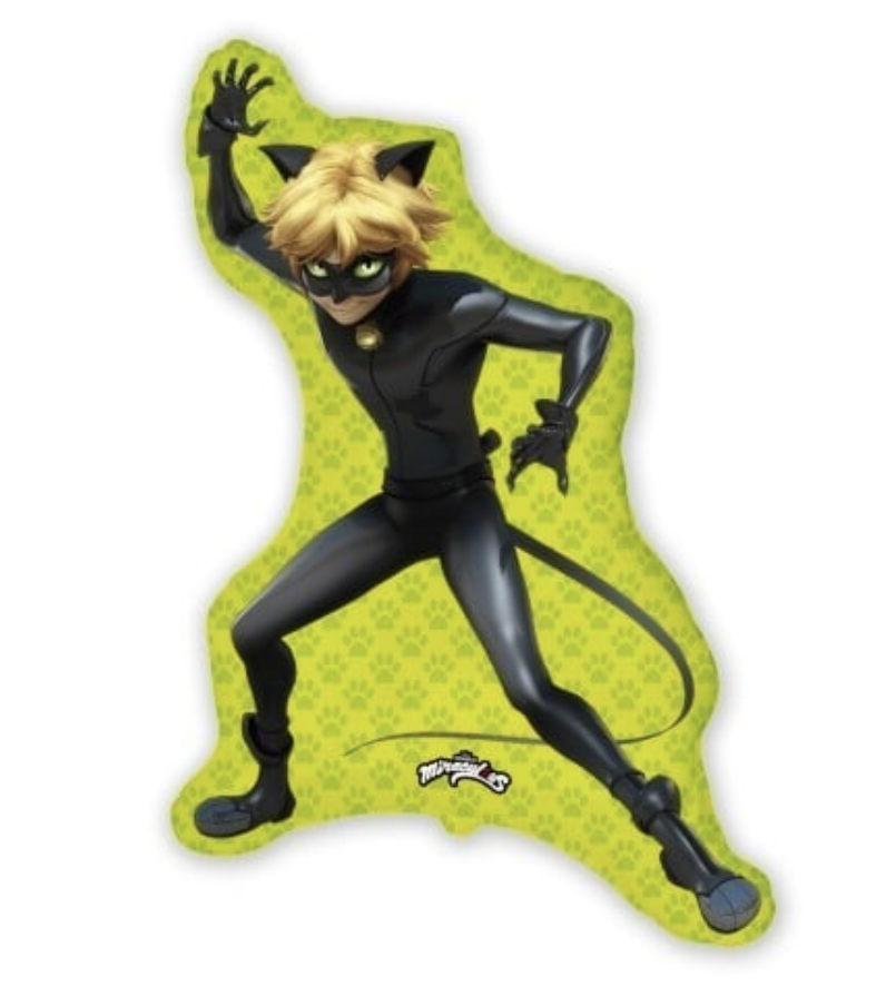 Фолиев балон Калинката и Черния котарак (MIRACULOUS LADYBUG) -  89 см