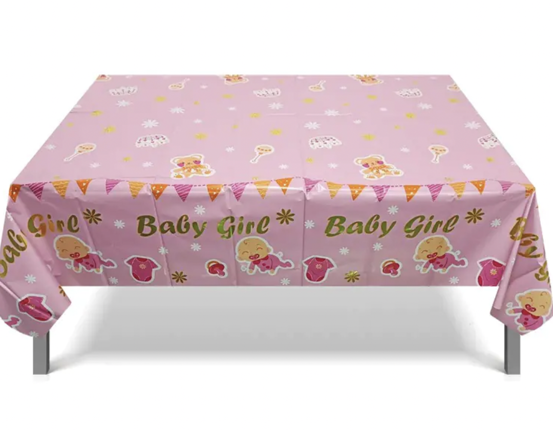 Парти покривка   розова  "Baby Girl"