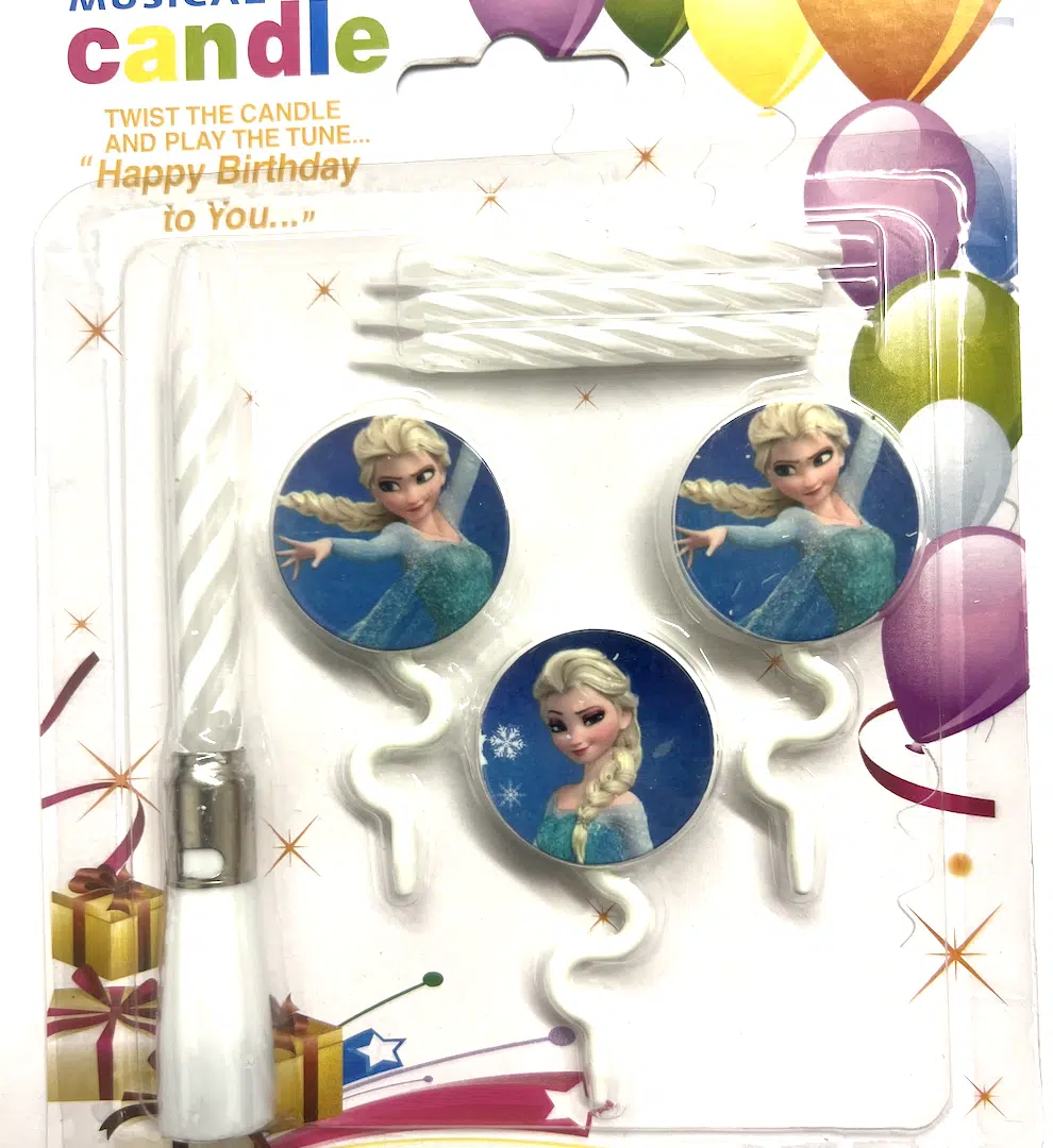 Музикална свещ за торта - Замръзналото Кралство ( Frozen) вариант 7
