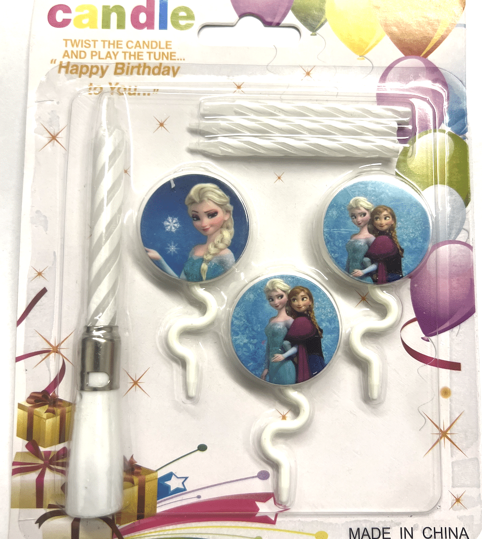 Музикална свещ за торта  - Замръзналото Кралство ( Frozen)