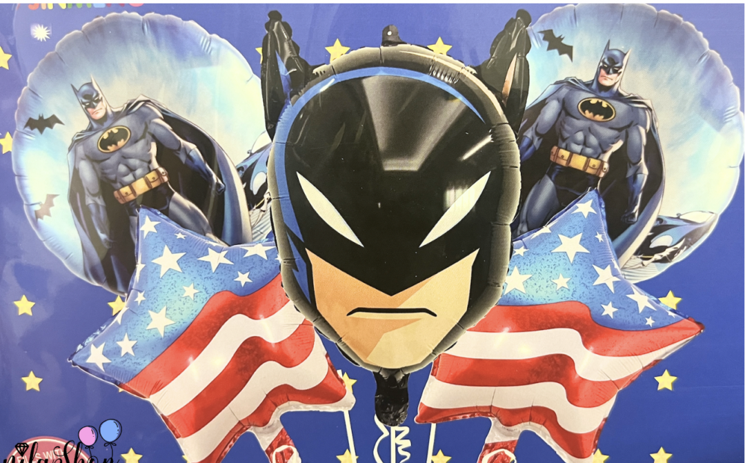 Балони комплект Батман (Batman) - 5 броя
