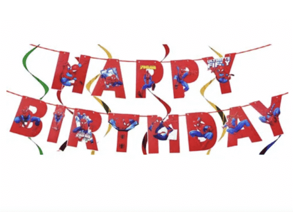 Банер Happy Birthday - Спайдърмен (Spiderman)
