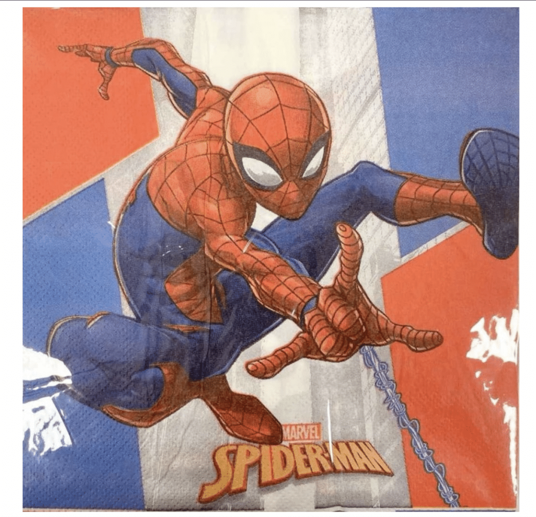 Спайдърмен (Spiderman) салфетки - 20 броя