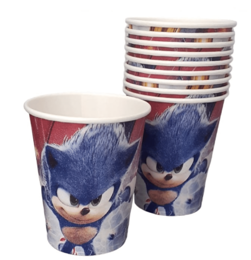 Парти чаши Соник (Sonic) - 10 броя 200 мл