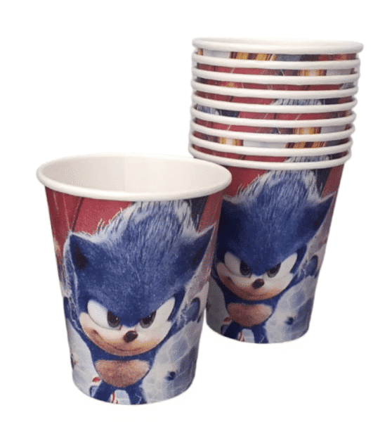 Парти чаши Соник (Sonic) - 10 броя 200 мл
