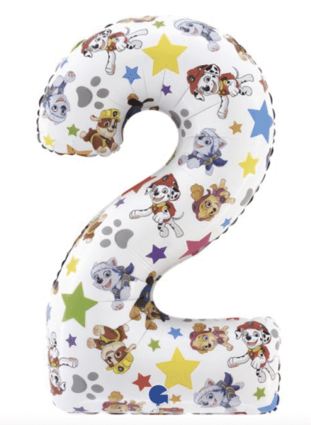 Балон - Цифра 2 /фолио/- 66 см Пес Патрул (Paw Patrol)