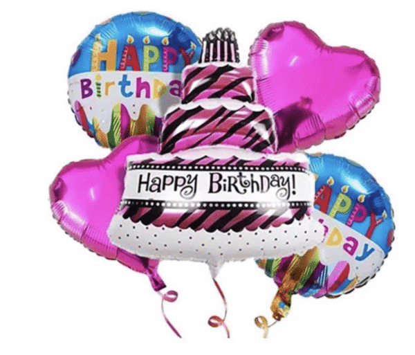Балони комплект " Happy Birthday" - 5 броя