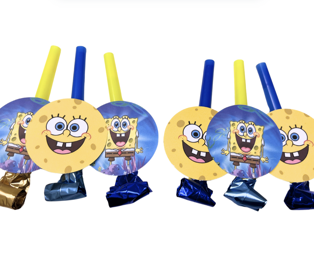 Парти свирки Спондж Боб (Sponge Bob) - 6 броя