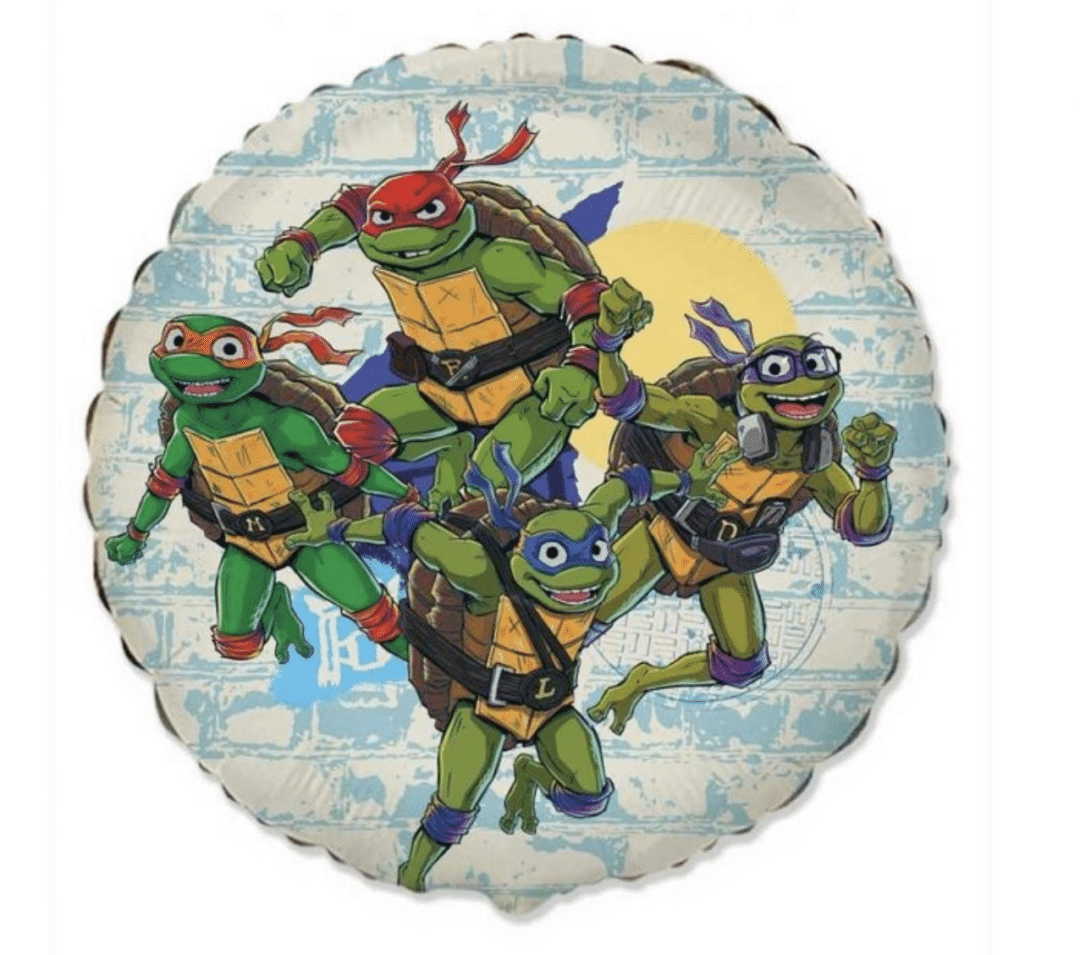 Балон "Костенурките Нинджа" (Ninja Turtles) - 45 см