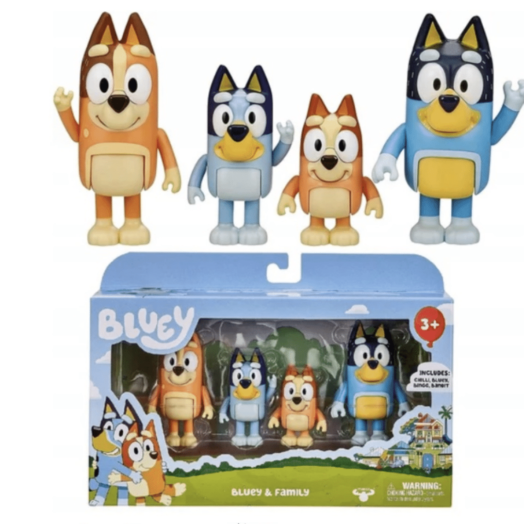 Фигурки Блуи (Bluey) - 4 броя