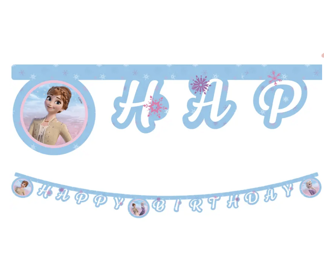 Банер - Happy Birthday - Замръзналото Кралство ( Frozen )