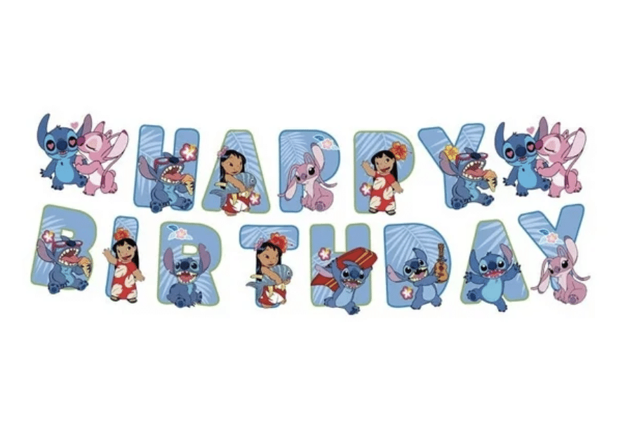 Стич (Lilo & Stitch) - банер Happy Birthday