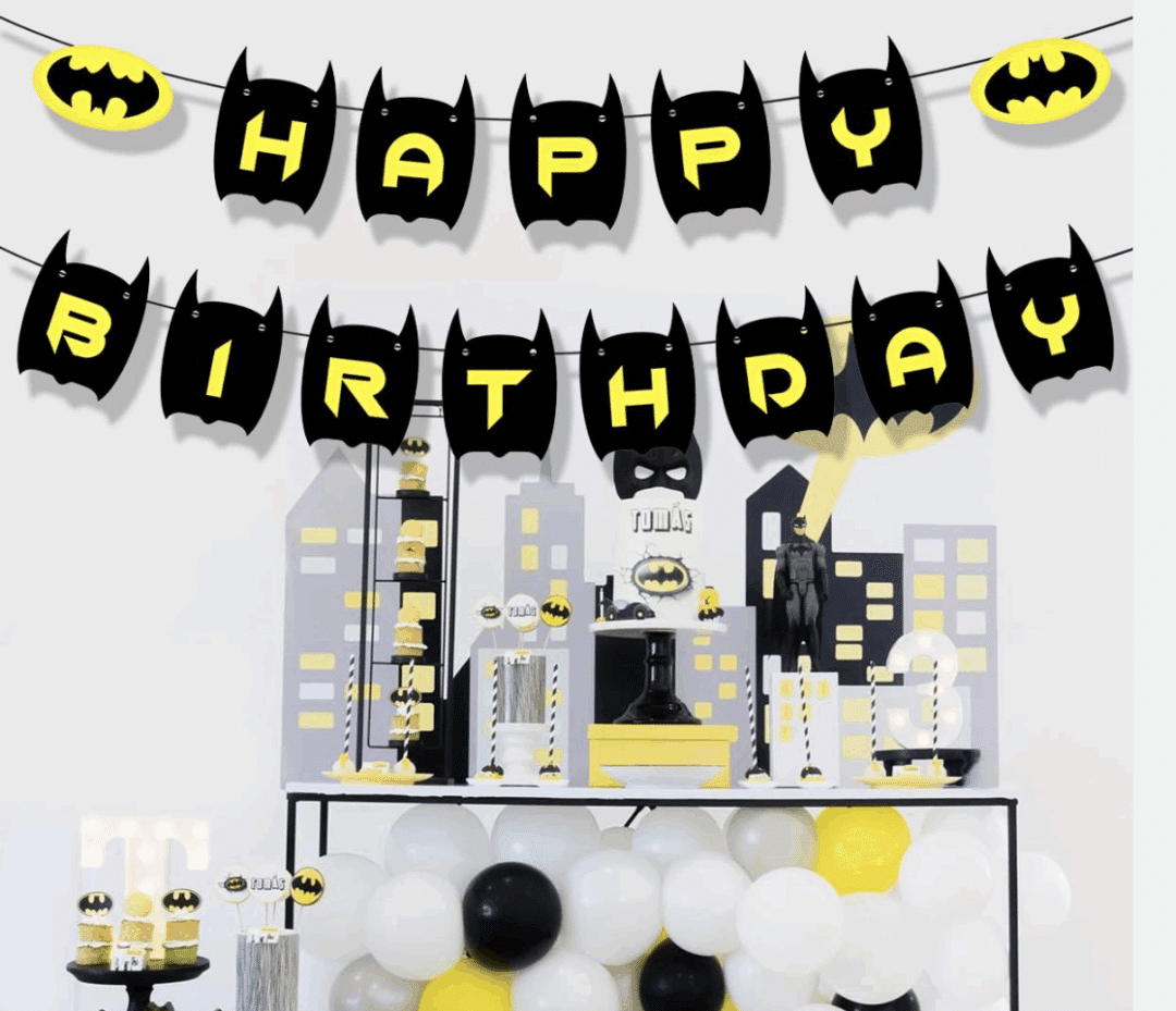 Банер Happy Birthday - Батман (Batman)