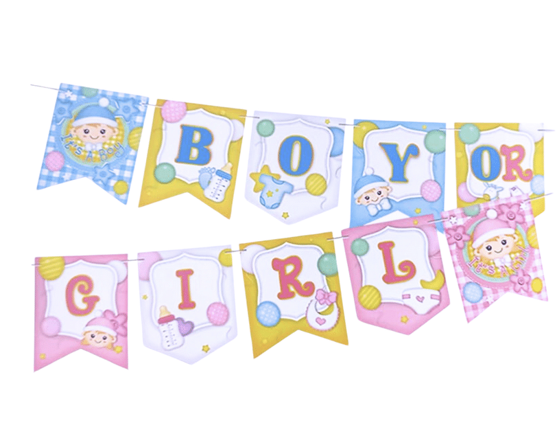 Банер за Разкриване на Полът на Бебето – Boy or Girl