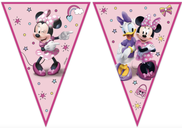 Банер флагчета за декорация Мини Маус ( Minnie Mouse ) - 2,3 м
