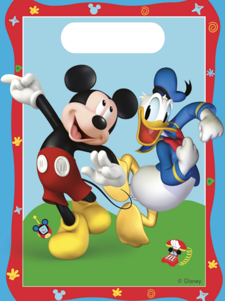 Пликчета за подаръци и лакомства Мики Маус (Мickey Mouse) - 6 броя
