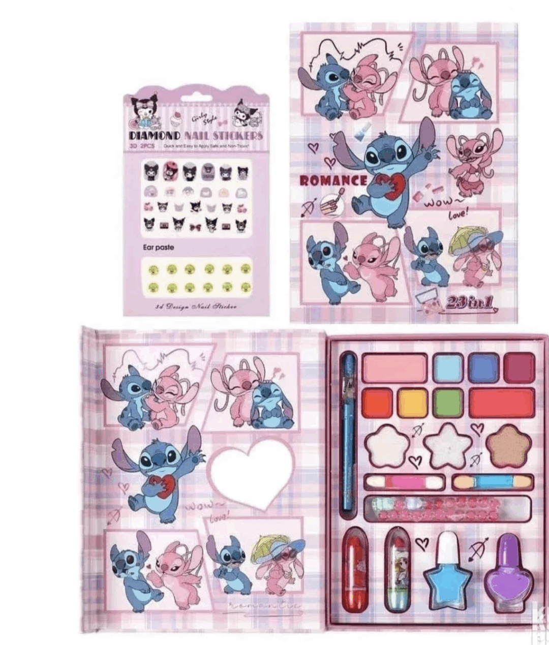 Комплект с гримове и лакове "Stitch and Angel" - Image 6