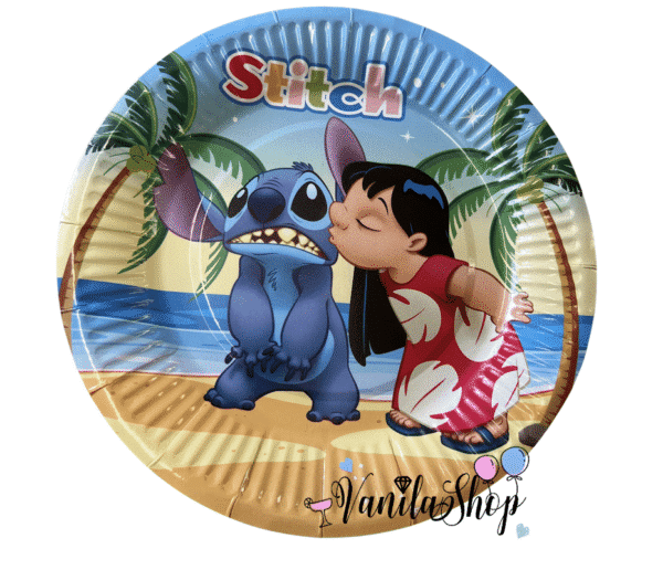 Чинии Стич (Stitch) - 10 броя - 18 см -вариант-4