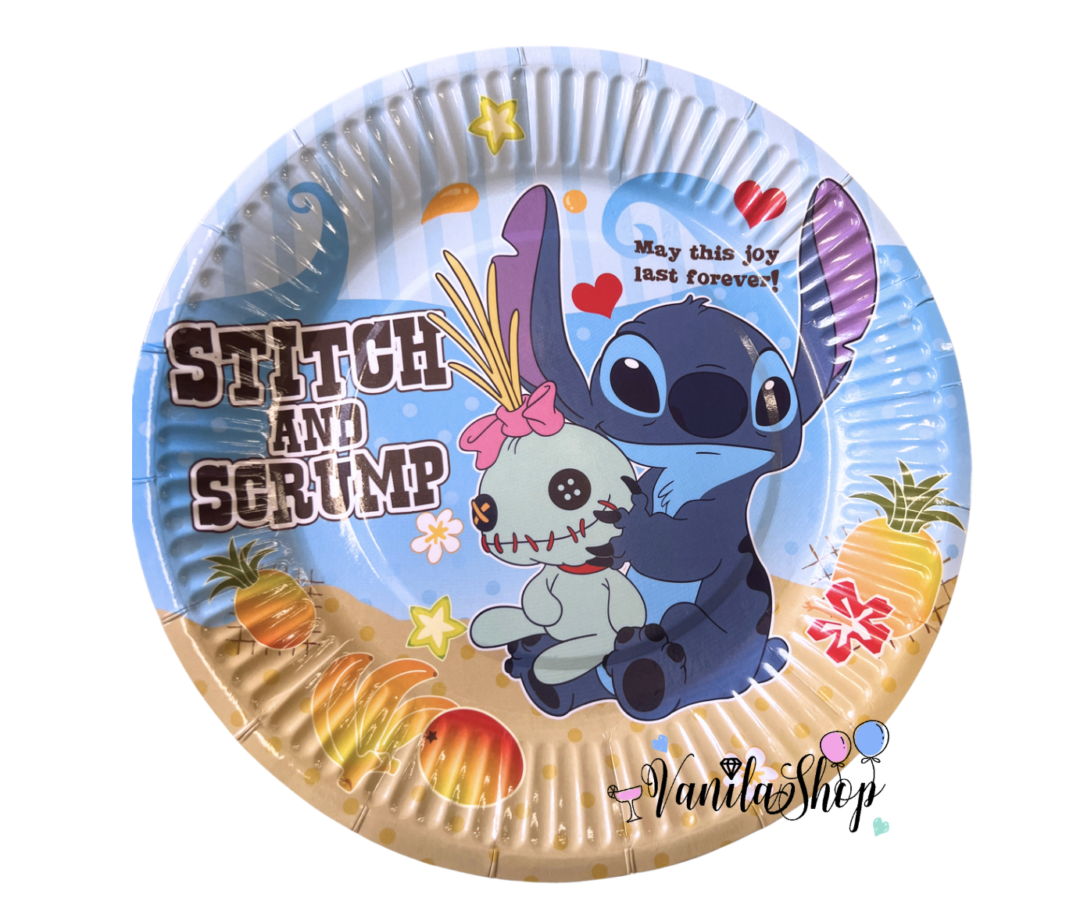 Чинии Стич (Stitch) - 10 броя - 18 см
