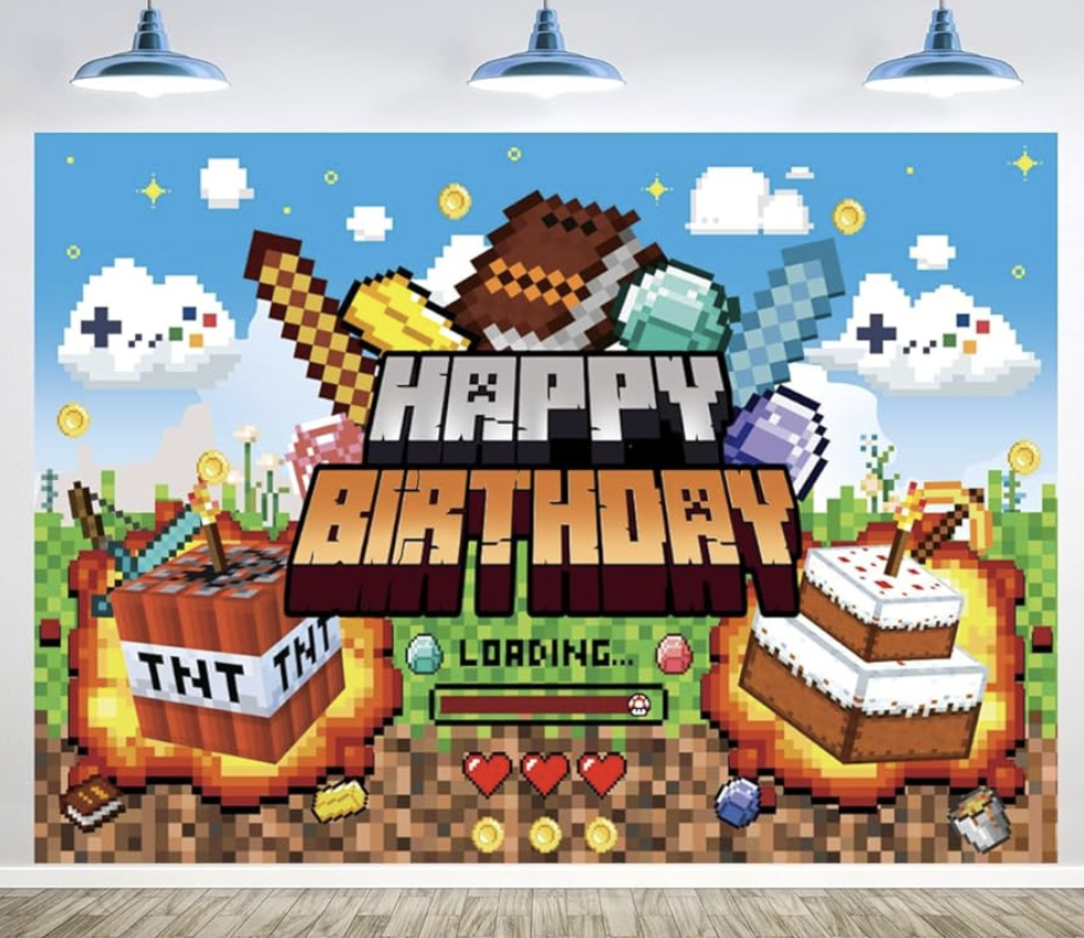 Фон за снимки - винил Майнкрафт (Minecraft )- 125 x 80 см