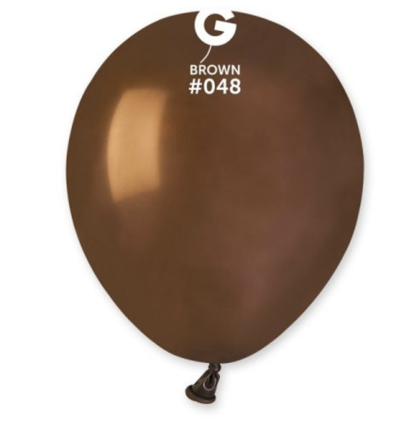 Балони Класик - 100 броя Кафяви (Brown) - 13 см