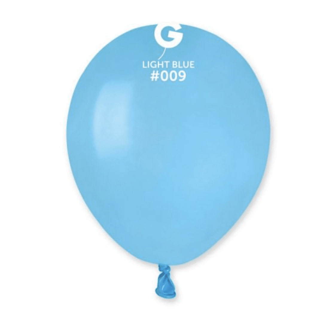 Балони  Латекс  Класик  сини  100 броя  - 13 см ( Light Blue 009)