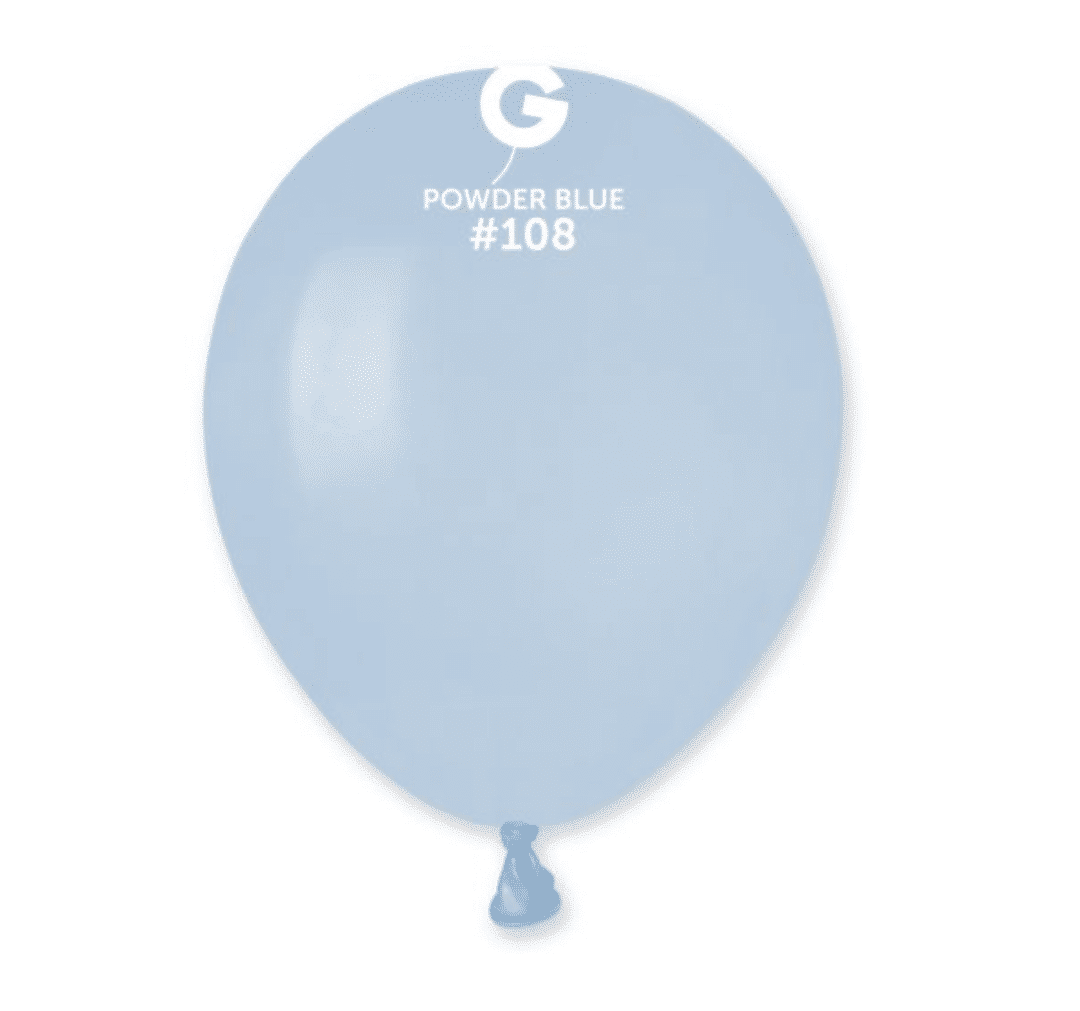 Латексови Балони Gemar – Синя Пудра (Powder Blue)-13 см