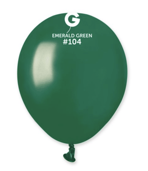 Балони Класик 100 броя тъмно зелено (Emerald Green) - 13 см
