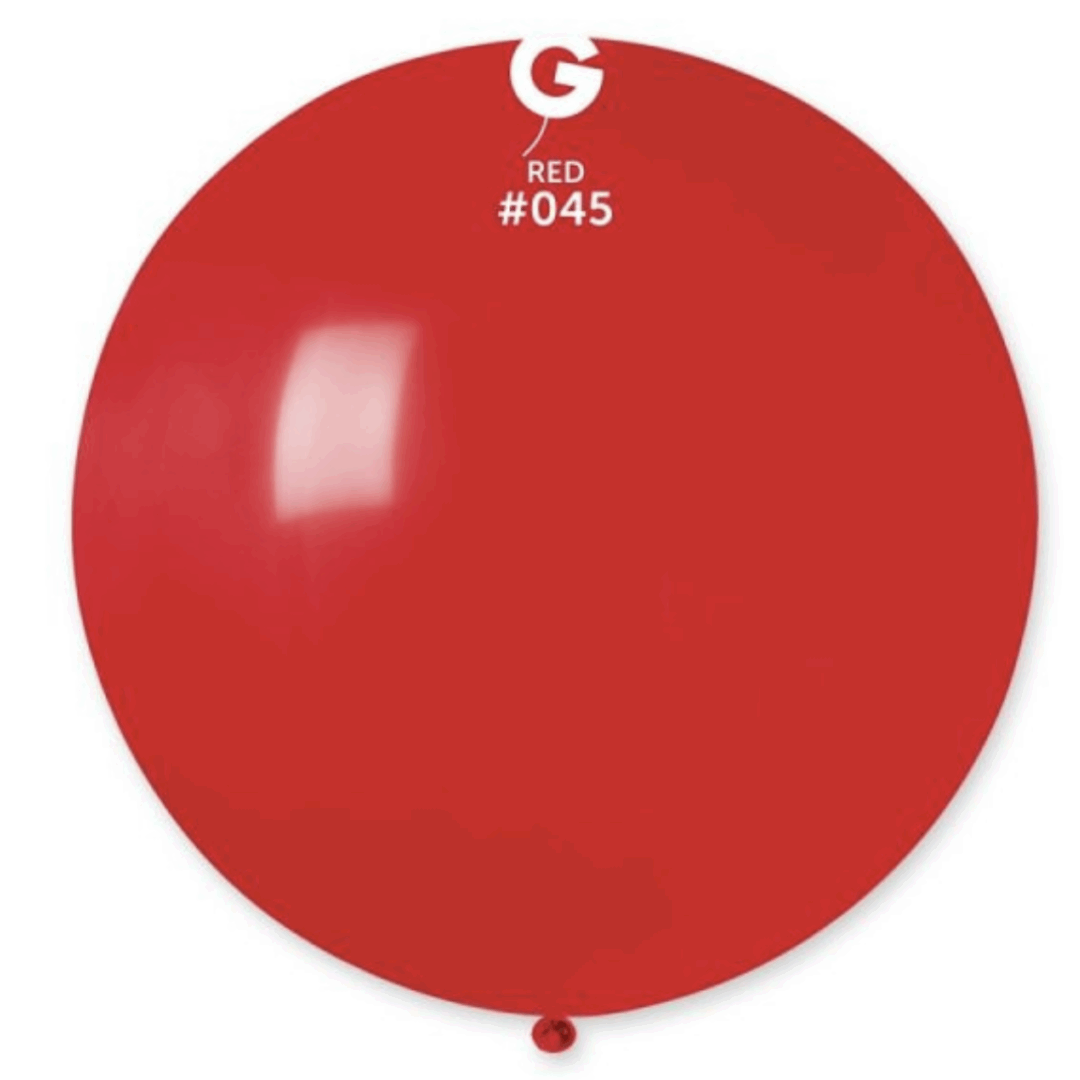 Балон Класик Червен (Red) - 80 см
