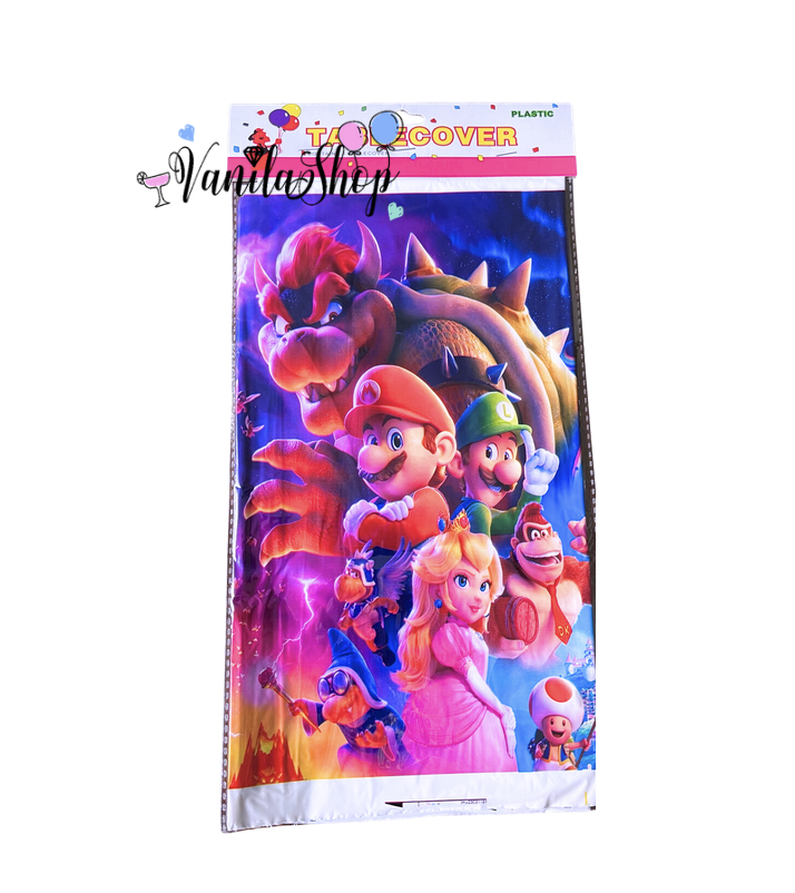 Парти покривка Супер Марио(Super Mario) - 110 х 180 см вариант 2