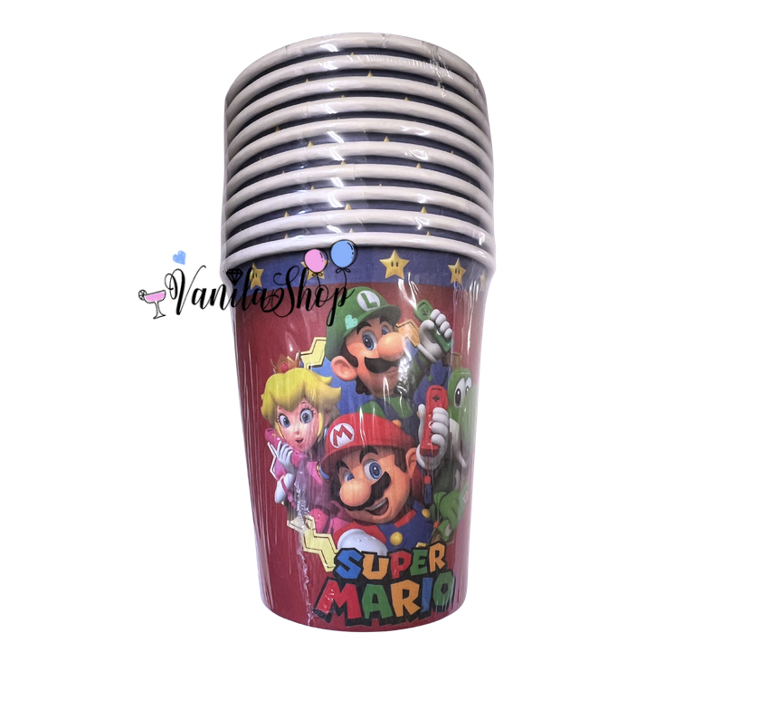 Парти чаши Супер Марио ( Super Mario Bros) - 10 броя вариант 2