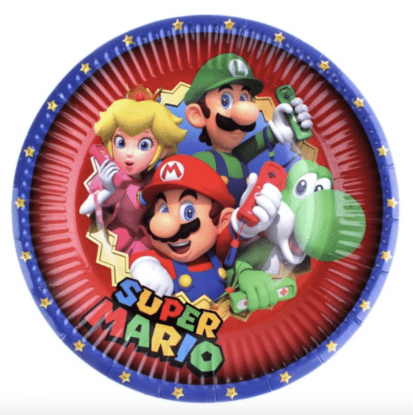 Парти чинии Супер Марио ( Super Mario Bros) - 18 см - 10 броя вариант 3