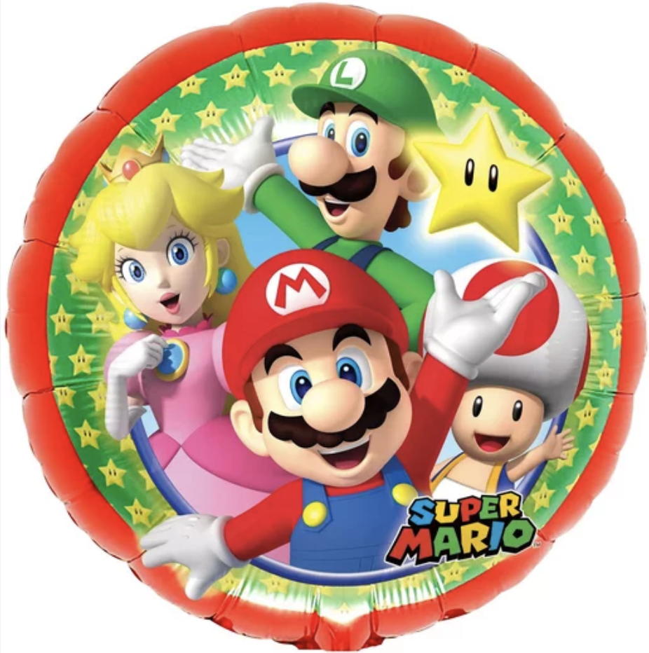 Парти Балон Супер Марио Брос ( Super Mario Bros) - 45 см
