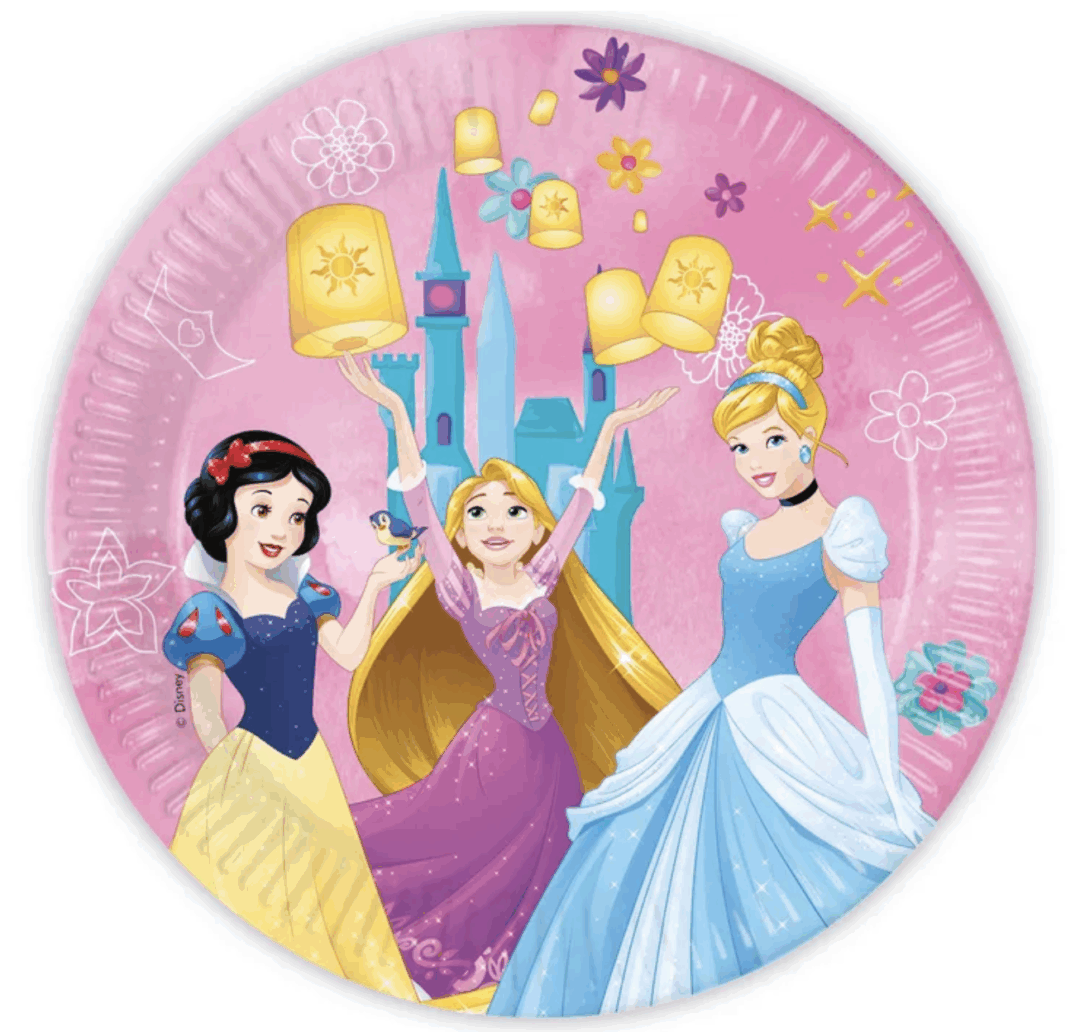 Парти чинии „Принцеси“ Disney Princess – комплект 8 броя, 23 см