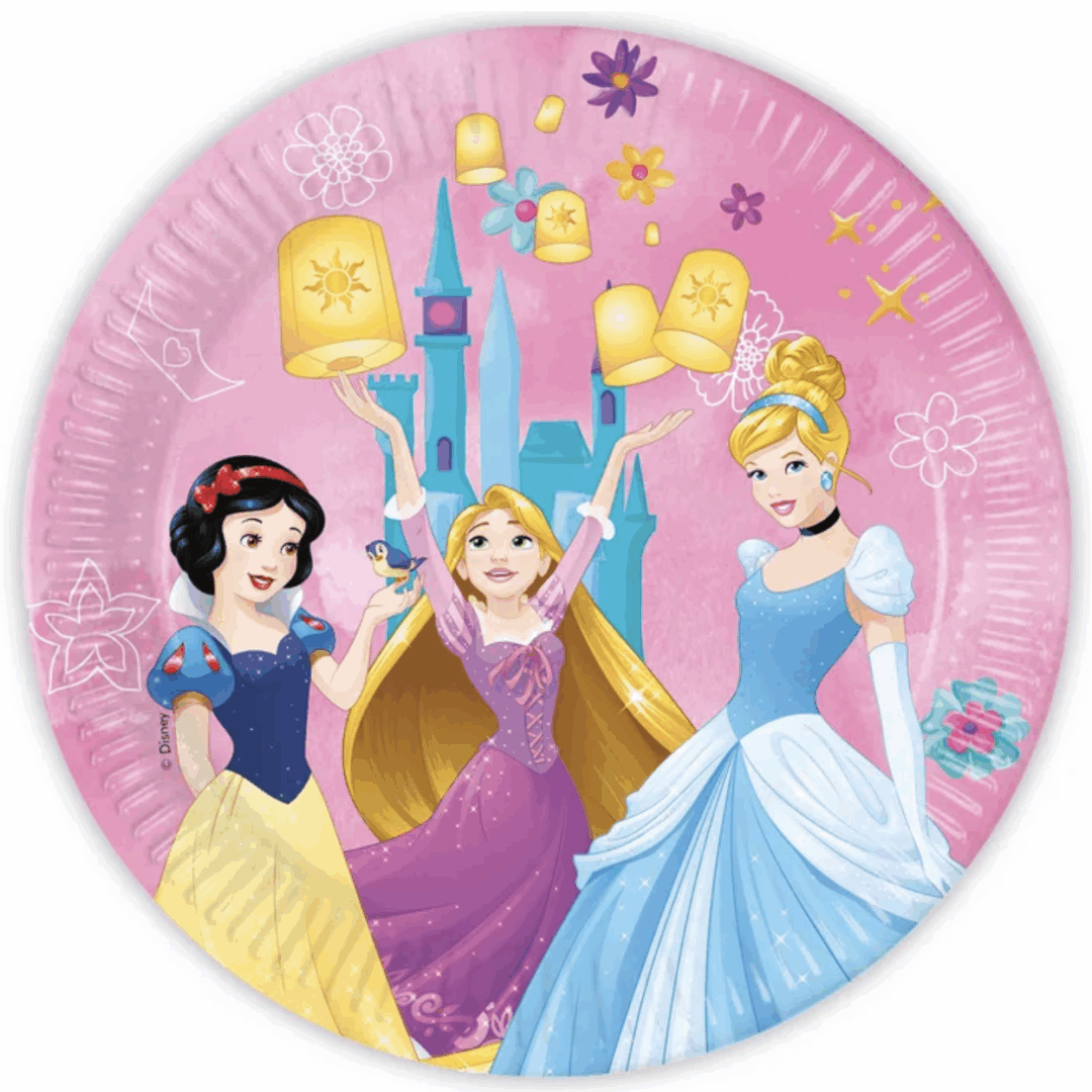 Парти чинии „Принцеси“ Disney Princess – комплект 8 броя, 23 см