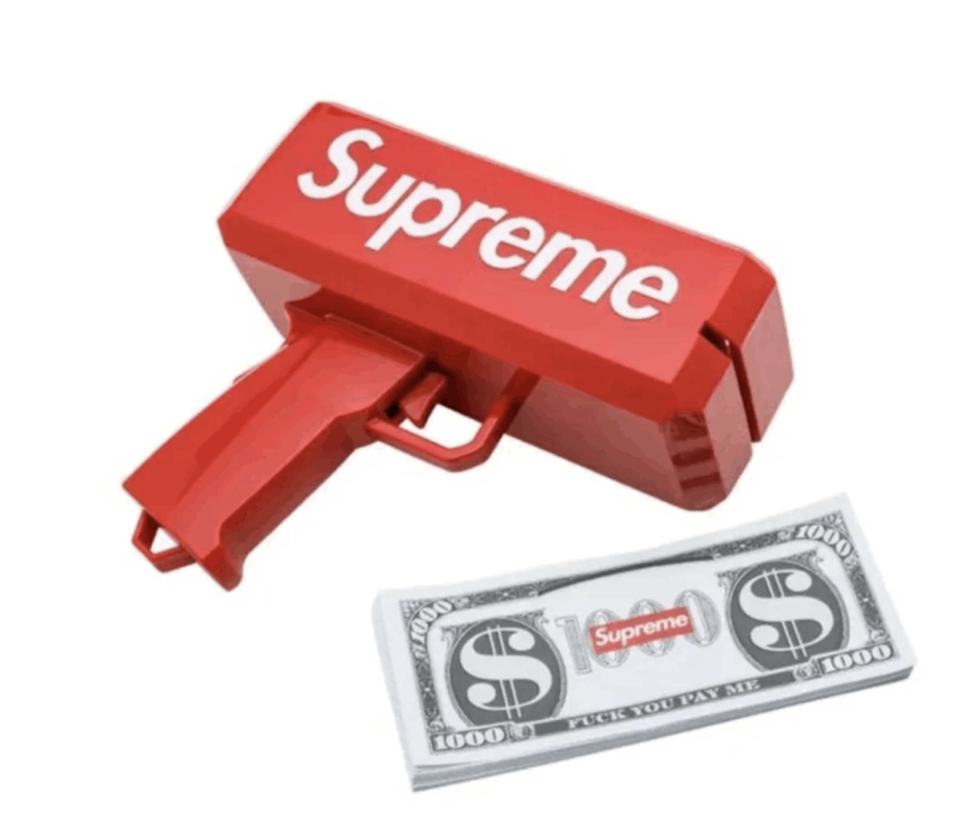 Super Gun Пистолет за хвърляне на банкноти + пачка - Image 2