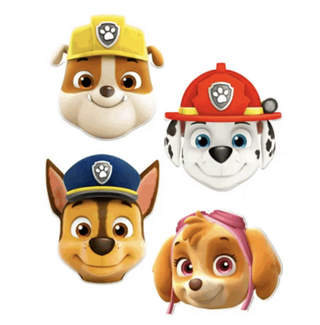 Парти маски Пес Патрул (Paw Patrol) - 6 броя