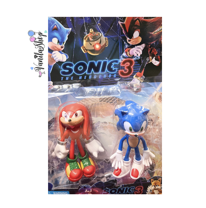 Комплект 2 броя Фигурки за игра Соник 3, Sonic 3