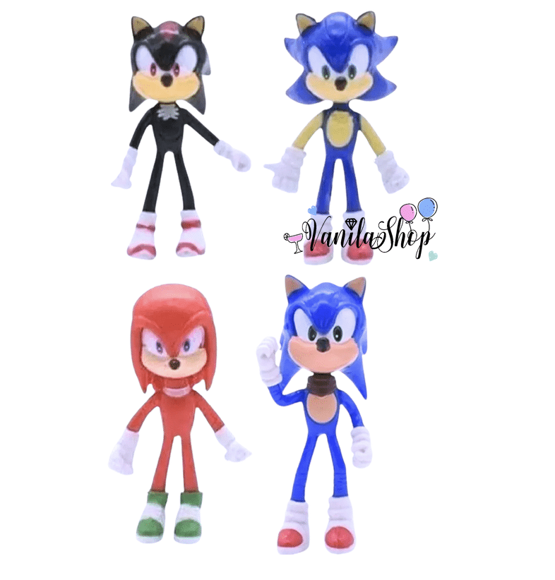 Комплект 4 броя Фигурки Соник 3, Sonic 3