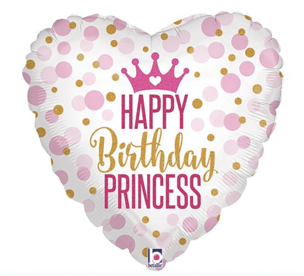 Балон Happy Birthday Princess - фолио 45 см